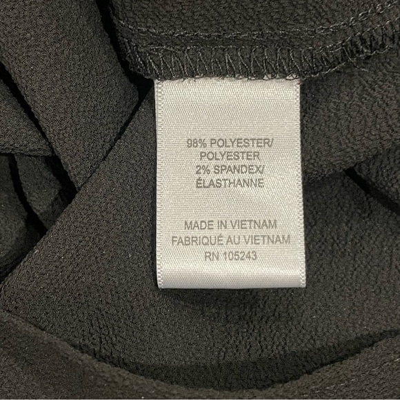 Bobeau Cold Shoulder Ruffle Black Blouse - Picture 5 of 5